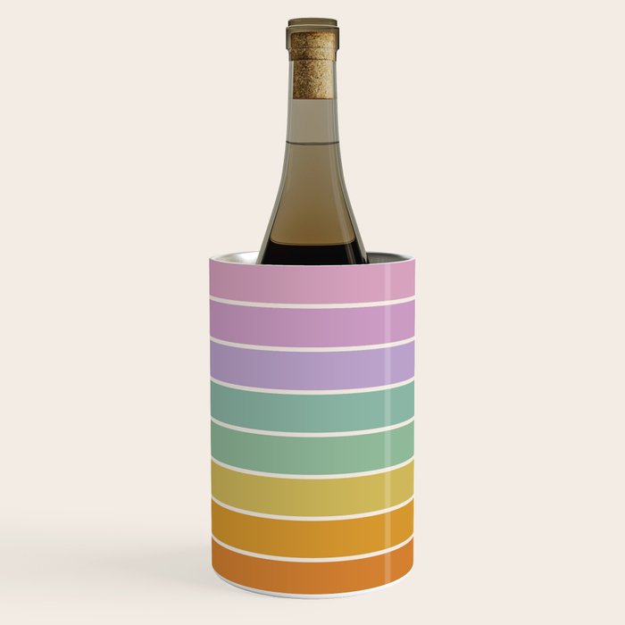 Gradient Arch XV Tropical Mid Century Modern Rainbow Wine Chiller Gallery Image 1