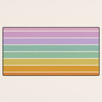 Gradient Arch XV Tropical Mid Century Modern Rainbow Desk Mat Gallery Image 3