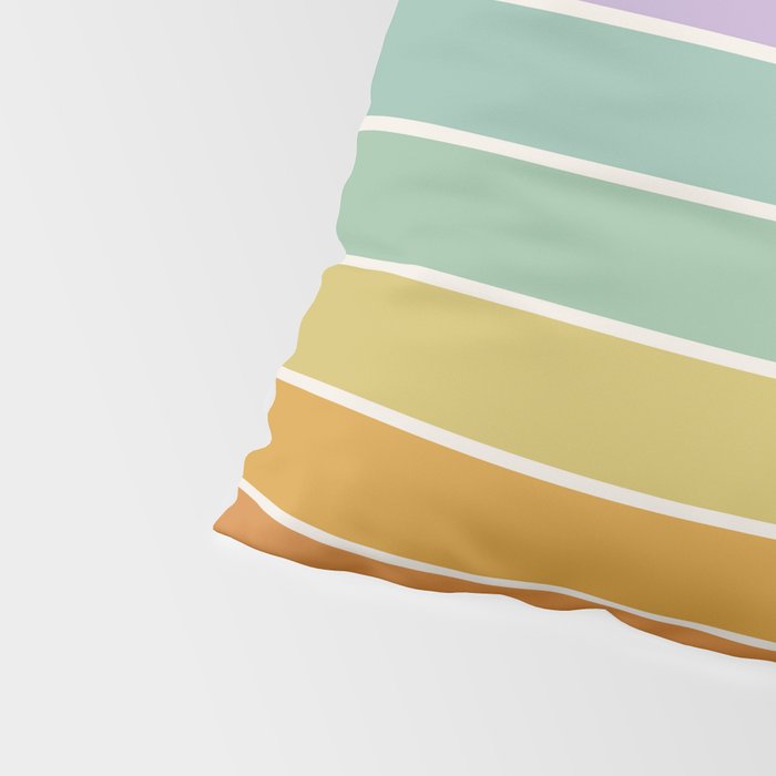 Gradient Arch XV Tropical Mid Century Modern Rainbow Pillow Sham Gallery Image 4