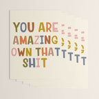 You Are Amazing Own That Shit Quote Wrapping Paper Gallery Image 3