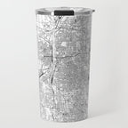 Grand Rapids White Map Travel Mug Gallery Image 1