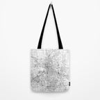 Grand Rapids White Map Tote Bag Gallery Image 2