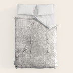 Grand Rapids White Map Comforter Gallery Image 6