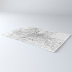 Grand Rapids White Map Rug Gallery Image 3