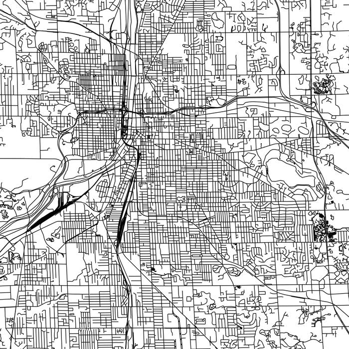 Grand Rapids White Map Coffee Mug Gallery Image 2