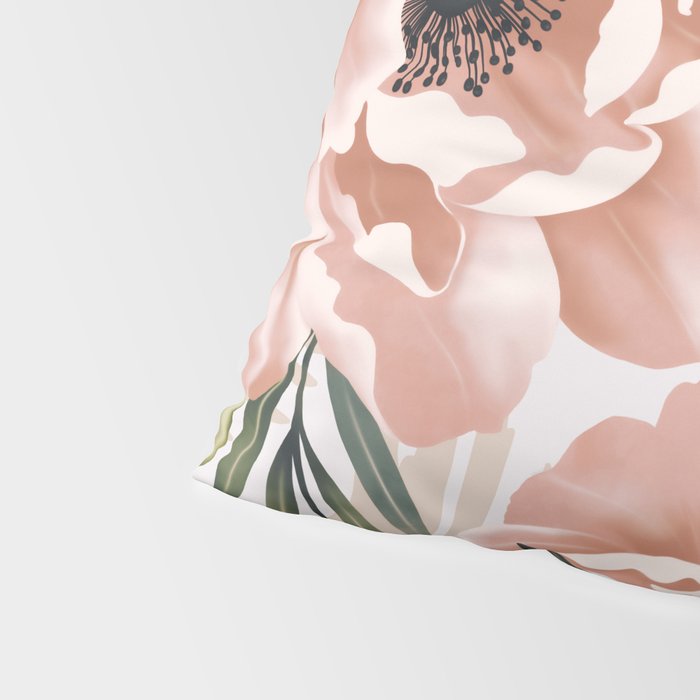 Big pink bouquet flowers S Pillow Sham Gallery Image 4