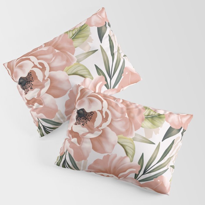 Big pink bouquet flowers S Pillow Sham Gallery Image 3
