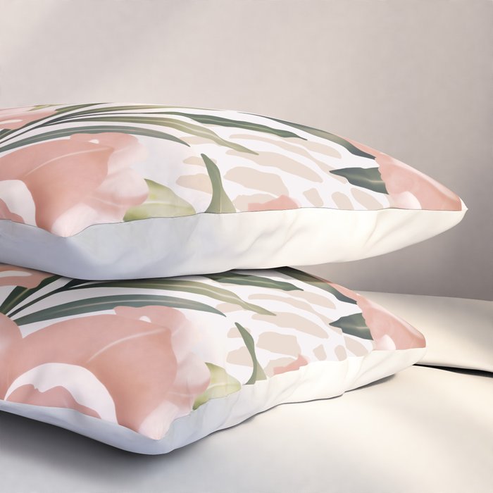 Big pink bouquet flowers S Pillow Sham Gallery Image 3