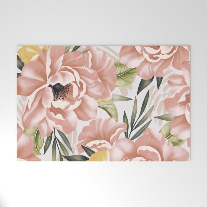 Big pink bouquet flowers S Welcome Mat Gallery Image 1