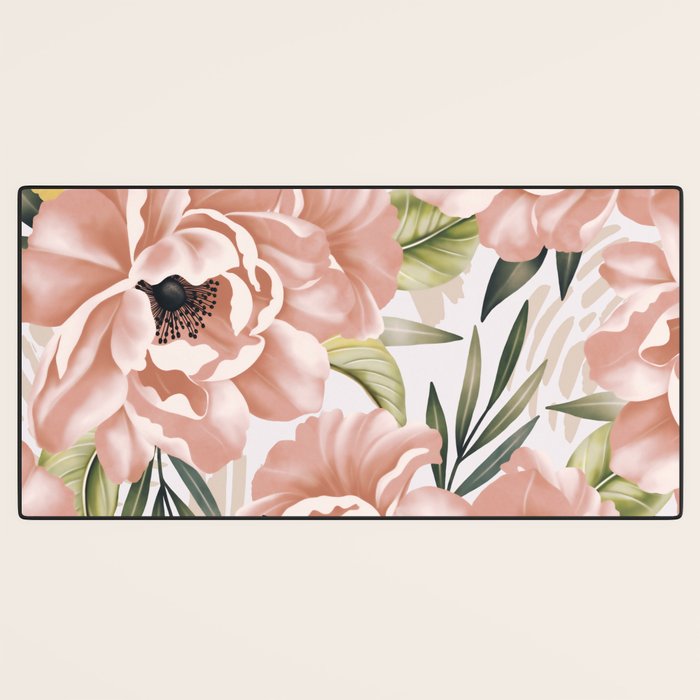 Big pink bouquet flowers S Desk Mat Gallery Image 3