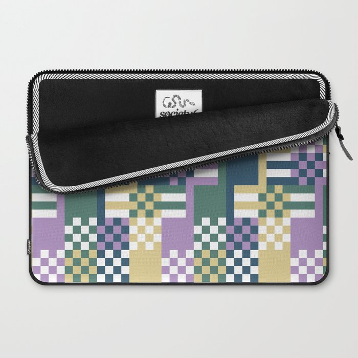 Abstract Block Mosaic R Laptop Sleeve Gallery Image 2