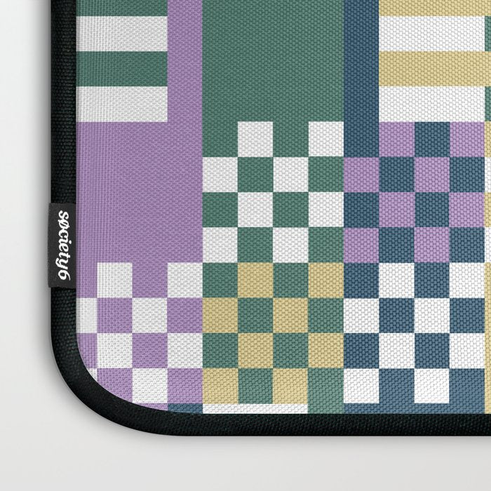 Abstract Block Mosaic R Laptop Sleeve Gallery Image 3