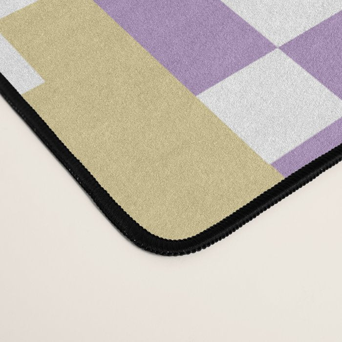 Abstract Block Mosaic R Desk Mat Gallery Image 4