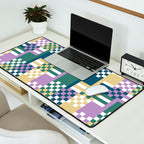 Abstract Block Mosaic R Desk Mat Gallery Image 2