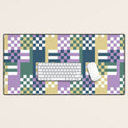Abstract Block Mosaic R Desk Mat Gallery Image 1