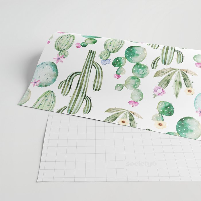 Cactus Summer Garden Wrapping Paper Gallery Image 2