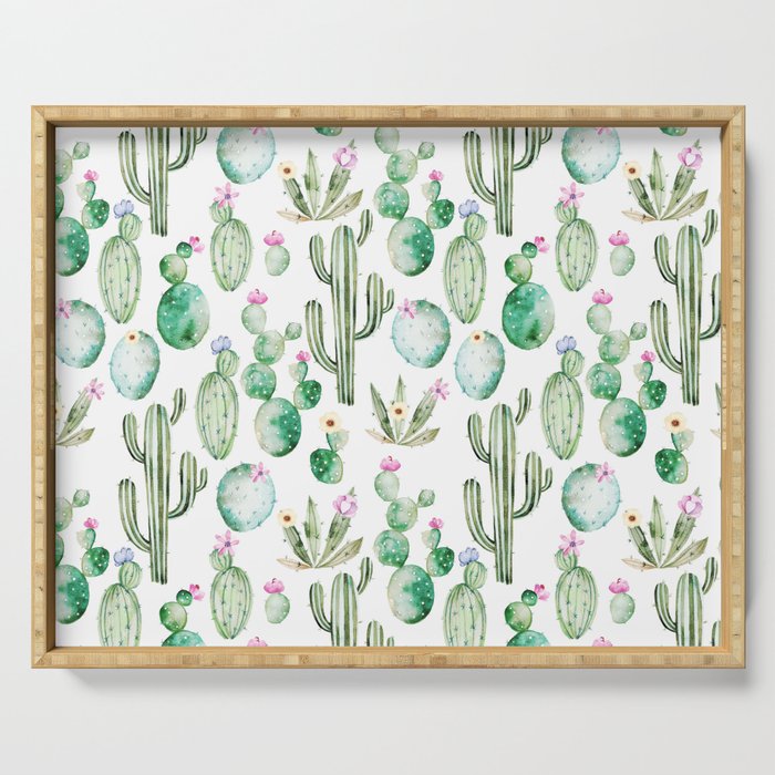Cactus Summer Garden Serving Tray Gallery Image 1