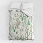 Cactus Summer Garden Duvet Cover Gallery Image 6