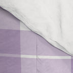 Wavy Plaid Lilac White Comforter Gallery Image 4
