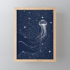 starry jellyfish Mini Art Print Gallery Image 1