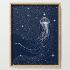 starry jellyfish Serving Tray Gallery Image 1