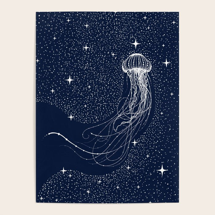 starry jellyfish Poster Gallery Image 1