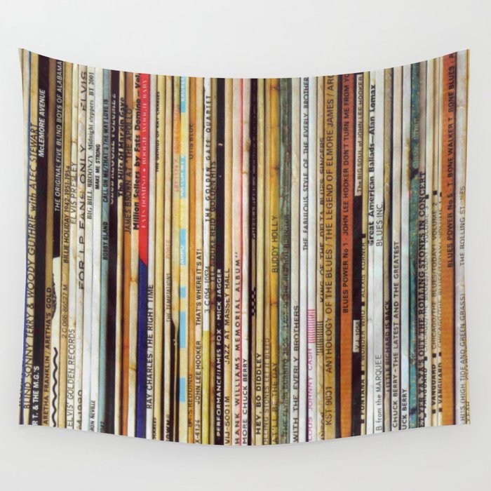 old vinyl records Wall Tapestry Gallery Image 4