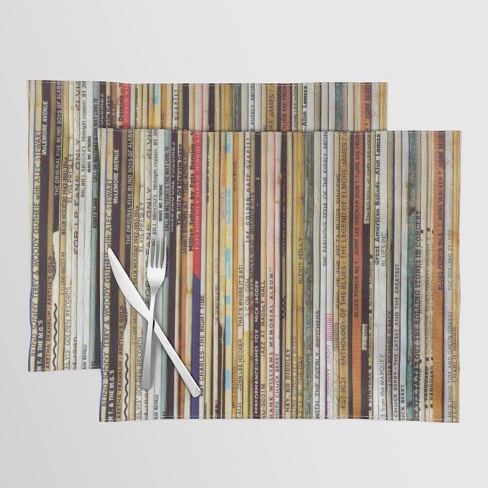 old vinyl records Placemat Gallery Image 1