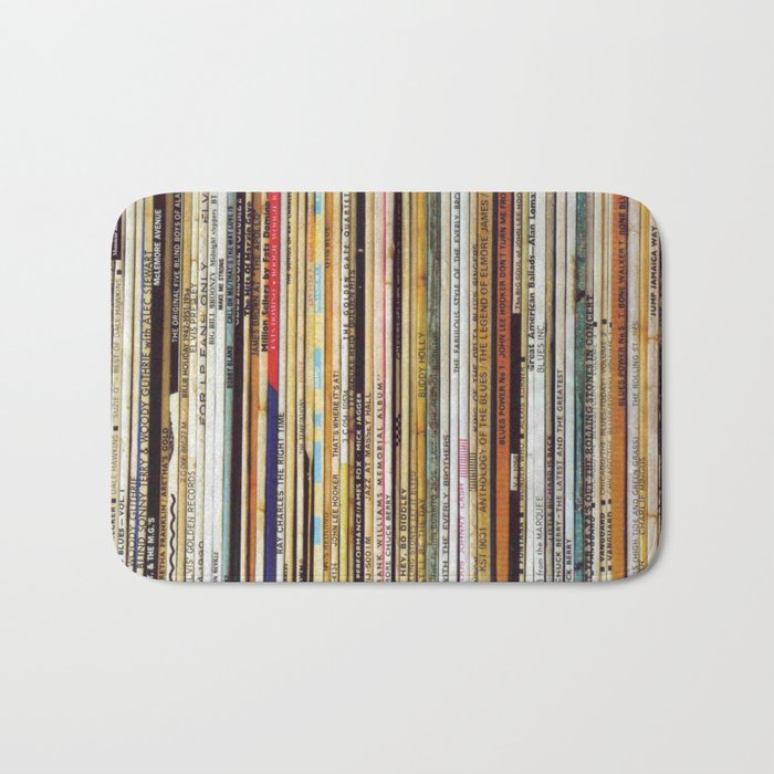 old vinyl records Bath Mat Gallery Image 1