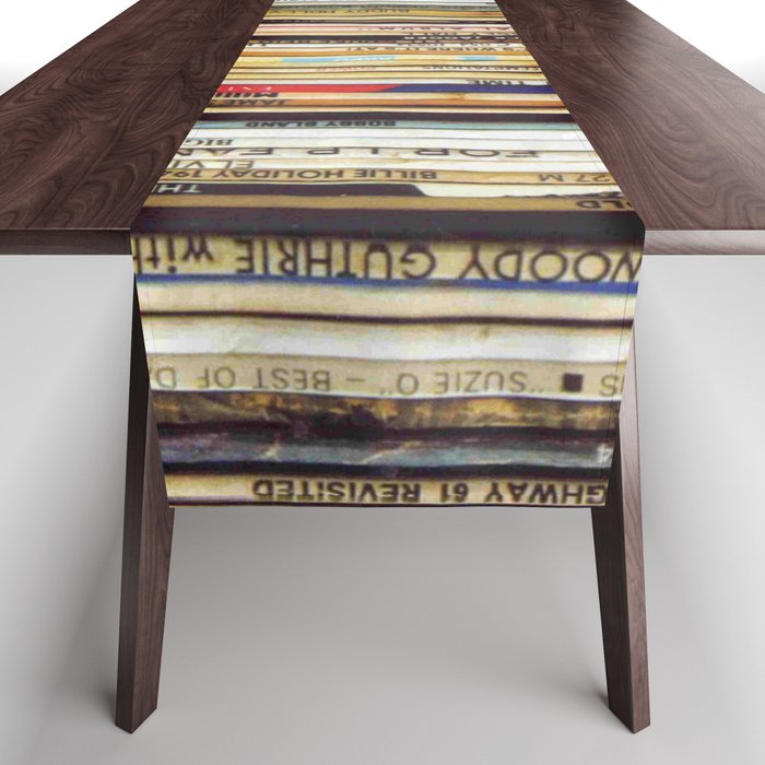 old vinyl records Table Runner Gallery Image 1