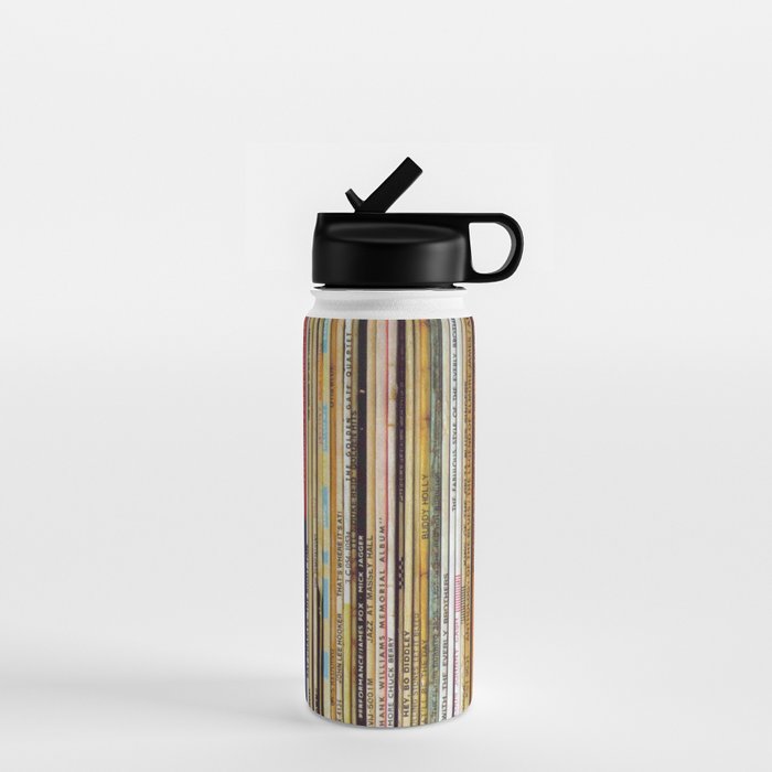 old vinyl records Water Bottle Gallery Image 1