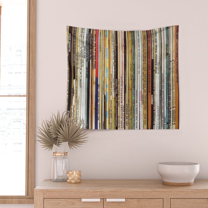 old vinyl records Wall Tapestry Gallery Image 2