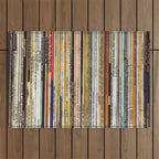old vinyl records Outdoor Rug Gallery Image 1