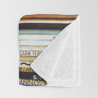 old vinyl records Throw Blanket Gallery Image 3