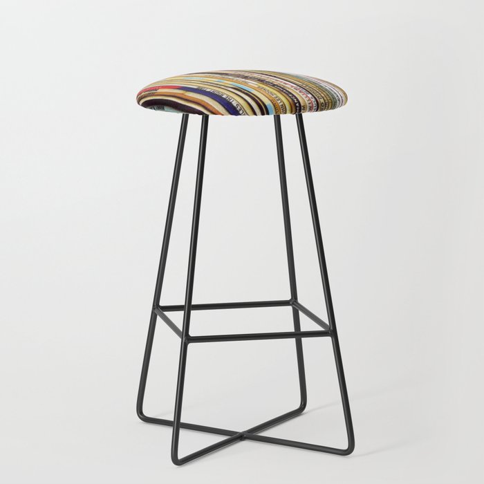 old vinyl records Stool Gallery Image 1