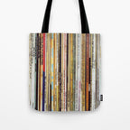old vinyl records Tote Bag Gallery Image 1