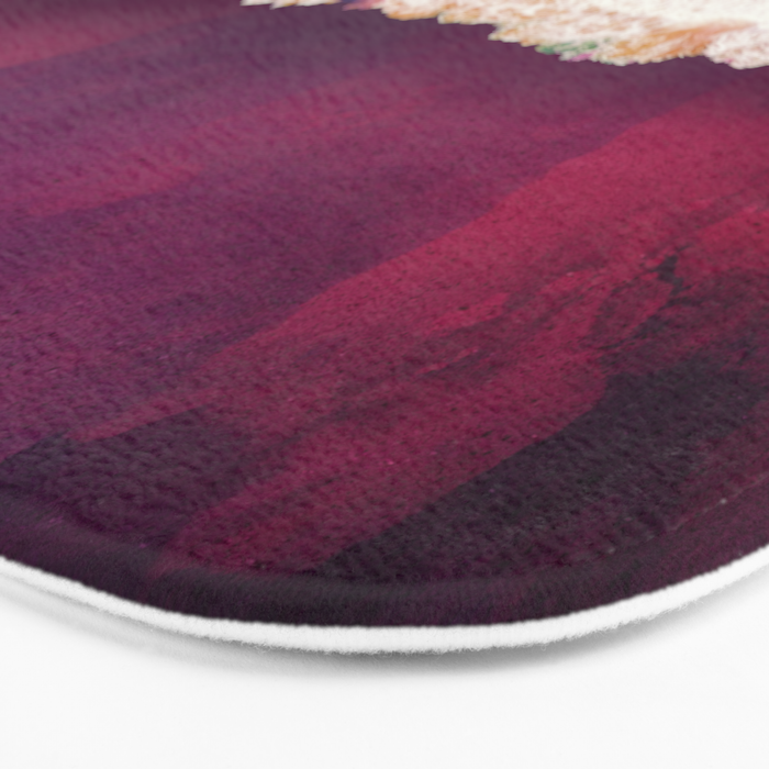 Maroon Ocean Bath Mat Gallery Image 3