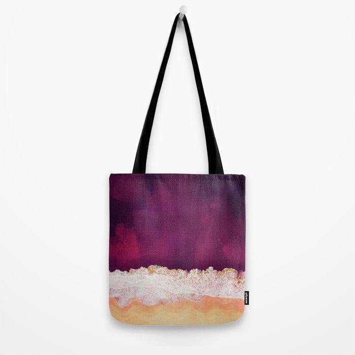 Maroon Ocean Tote Bag Gallery Image 2