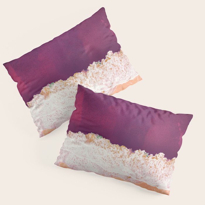 Maroon Ocean Pillow Sham Gallery Image 1