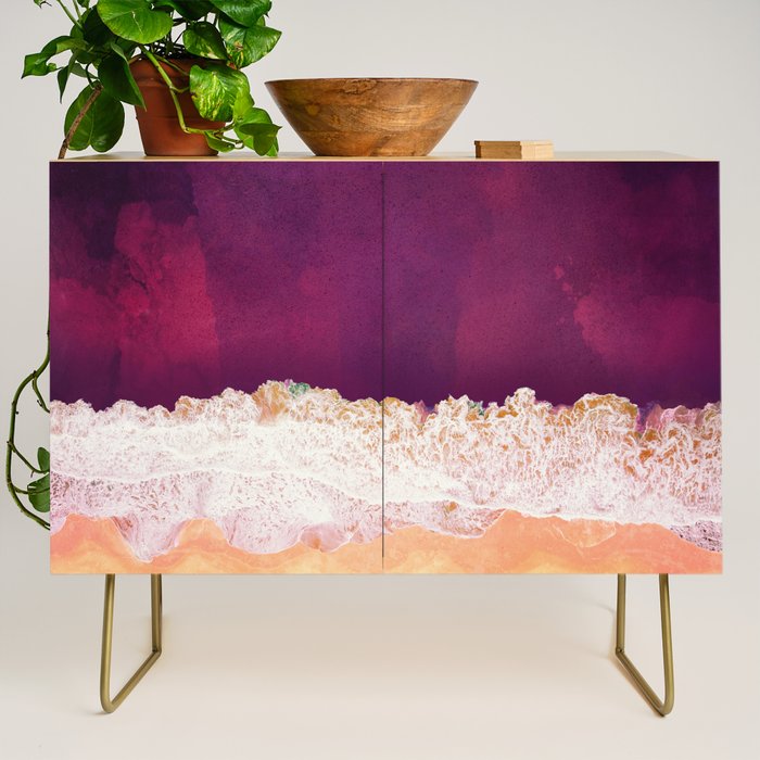 Maroon Ocean Credenza Gallery Image 1