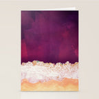 Maroon Ocean Stationery Card Gallery Image 2