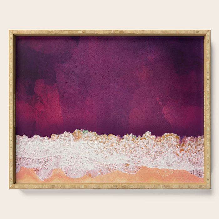 Maroon Ocean Serving Tray Gallery Image 1