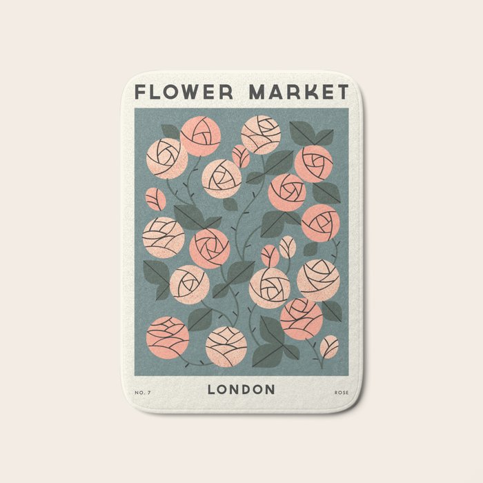 Flower Market No. 7 Bath Mat Gallery Image 1