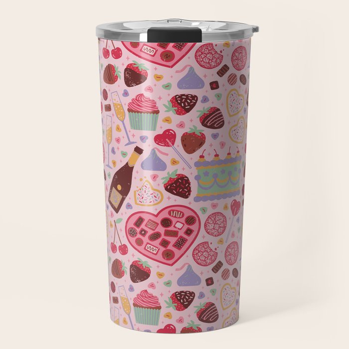 Candy Hearts Travel Mug Gallery Image 1
