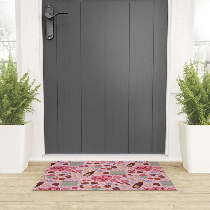 Candy Hearts Welcome Mat Gallery Image 3