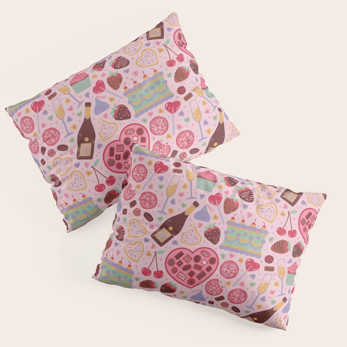 Candy Hearts Pillow Sham Gallery Image 3