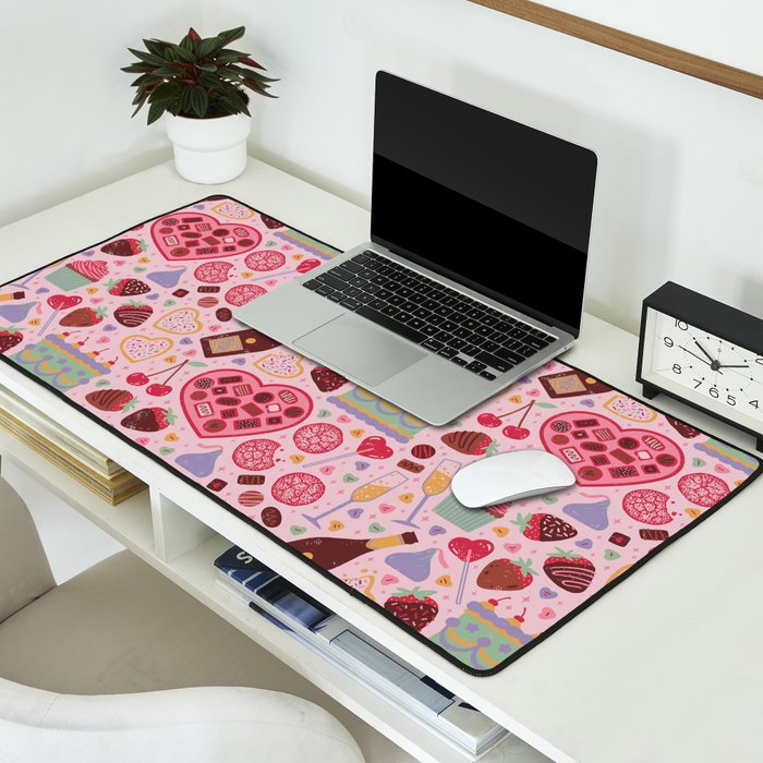 Candy Hearts Desk Mat Gallery Image 2