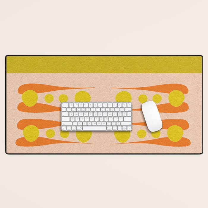 Holding the Pose in abstract shapes  Desk Mat Gallery Image 1