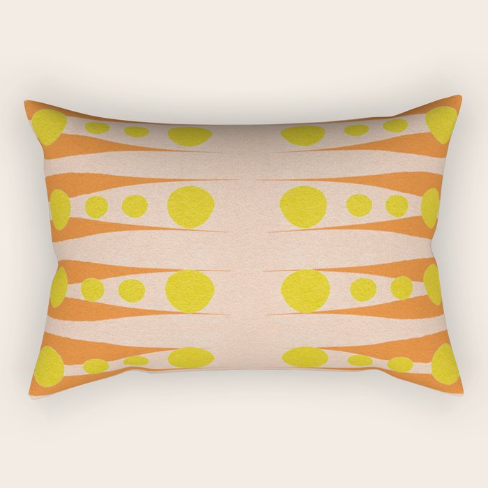Holding the Pose in abstract shapes  Rectangular Pillow Gallery Image 2
