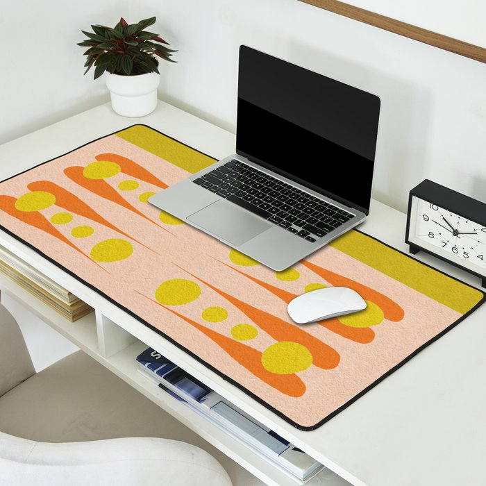 Holding the Pose in abstract shapes  Desk Mat Gallery Image 2